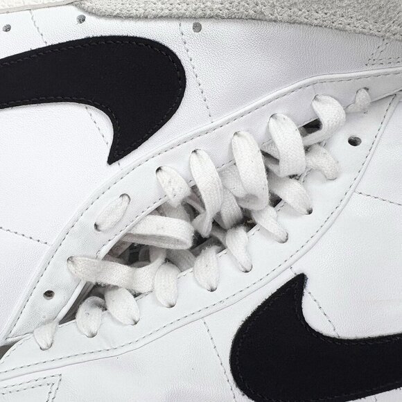 Nike Men's Blazer Mid '77 Vintage Hi Tops Sneakers Men’s 8.5 White Black Leather - Picture 7 of 13